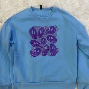 Shein smiley sweatshirt